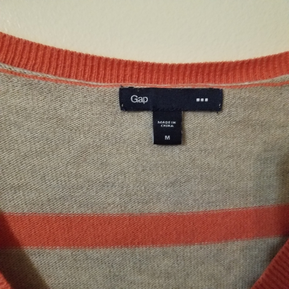Orange and gray striped sweater❤ - Picture 3 of 3